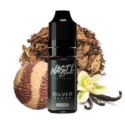 Nasty Silver Blend Dubai 30ML salt nicotine vape juice bottle