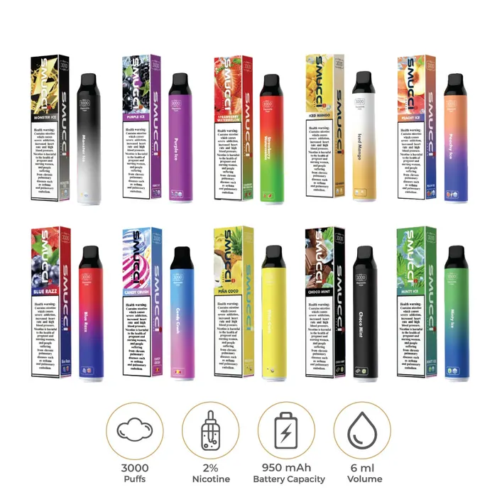 Smucci 20mg/ml-3000 puffs disposable pod