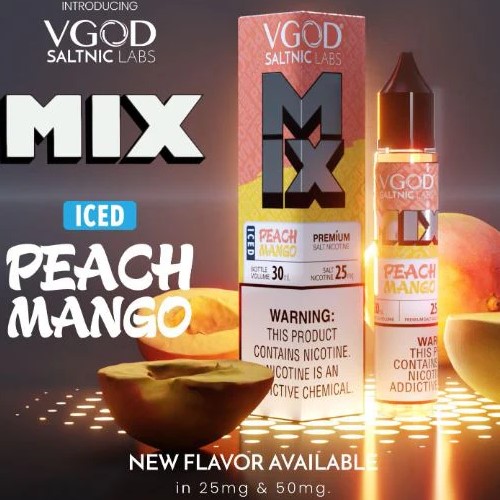 VGOD ICED PEACH MANGO SALTNIC