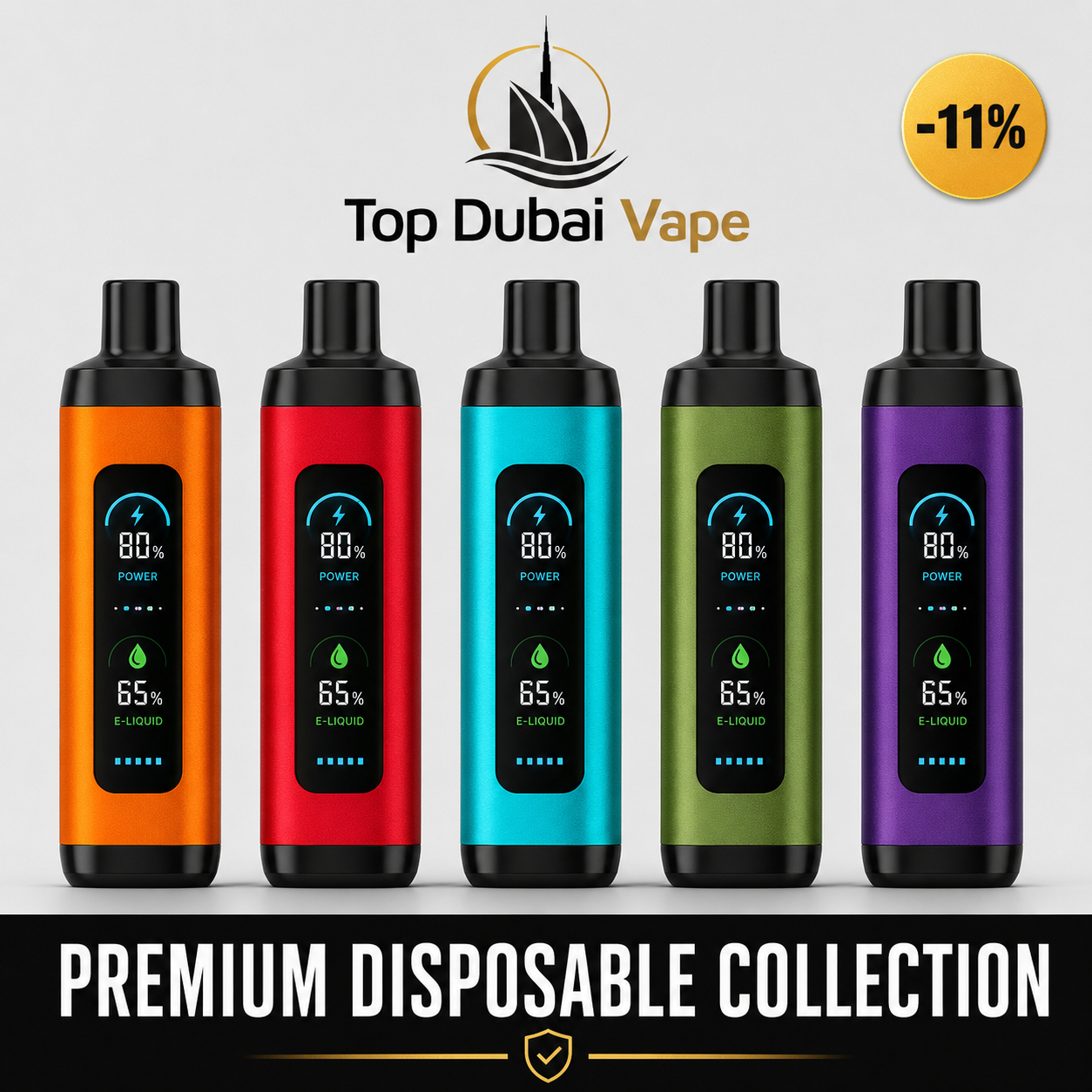 Al Fakher Crown Bar 8000 Puffs 5-piece box