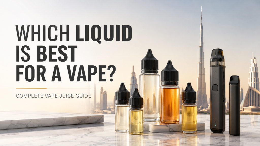 Best Vape Juice guide with vape liquid bottles and devices