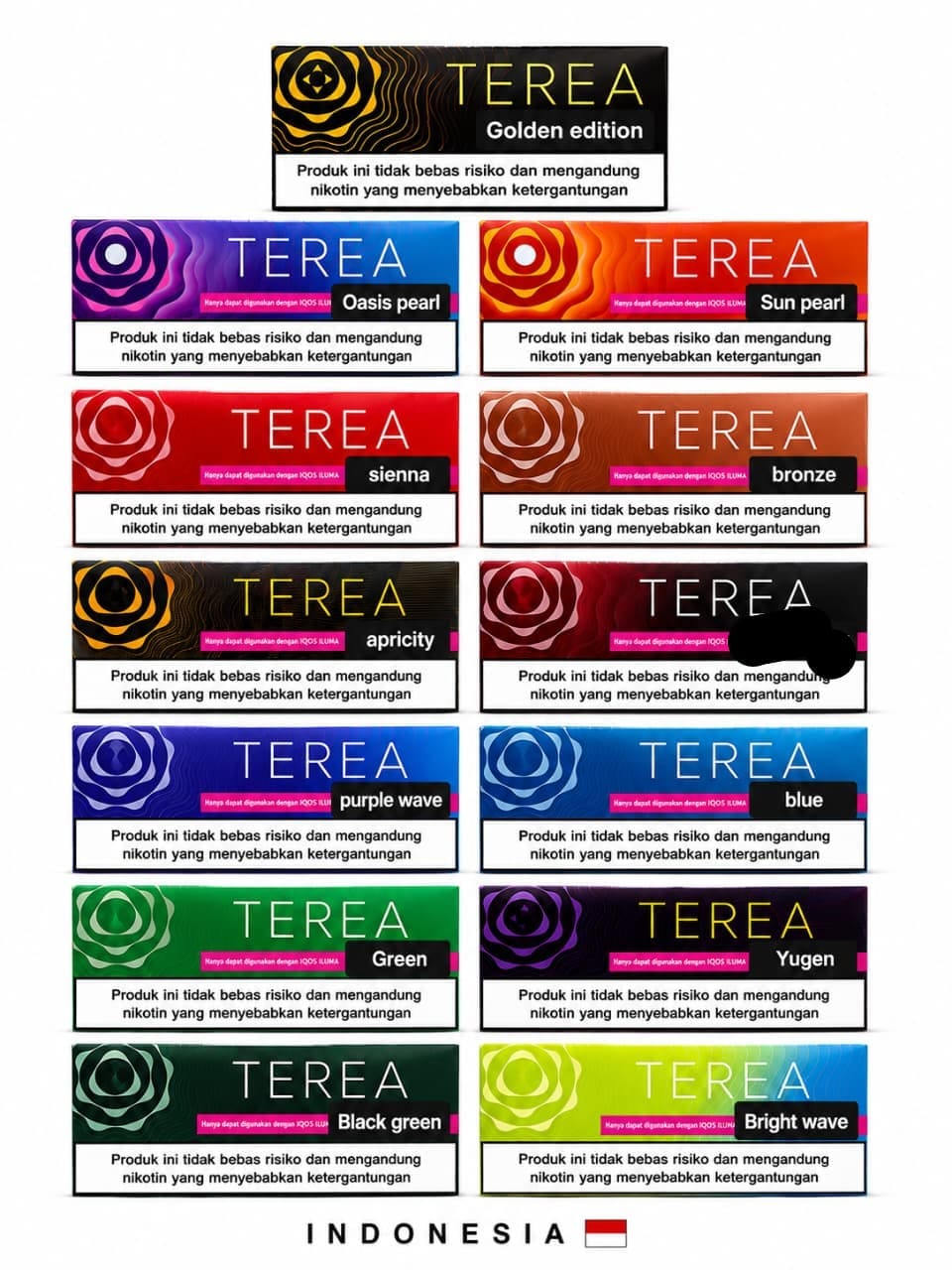 TEREA Indonesia Edition Dubai IQOS ILUMA sticks multiple flavors